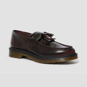 Dr. Martens Adrian Arcadia Leather Tassel Loafers | Cherry Red | size 10 US men